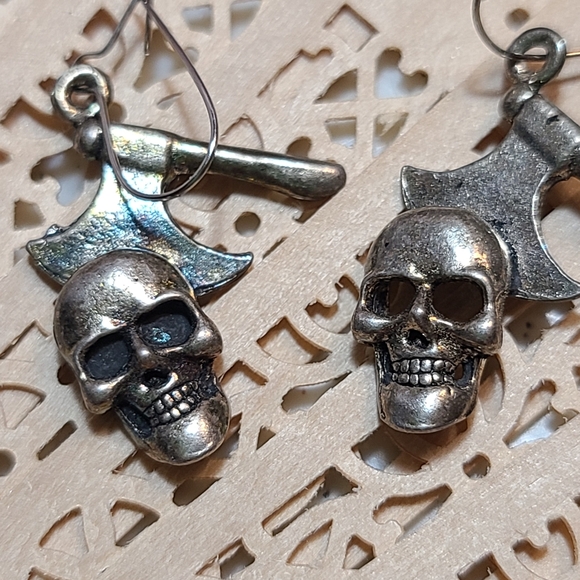Vintage Jewelry - Skull Earrings for sale